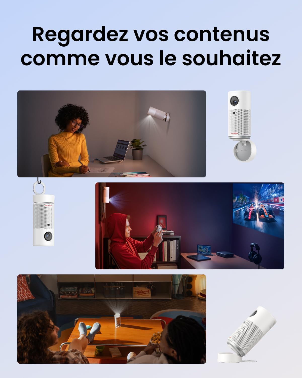 Capsule Air | Le plus petit projecteur Google TV au monde