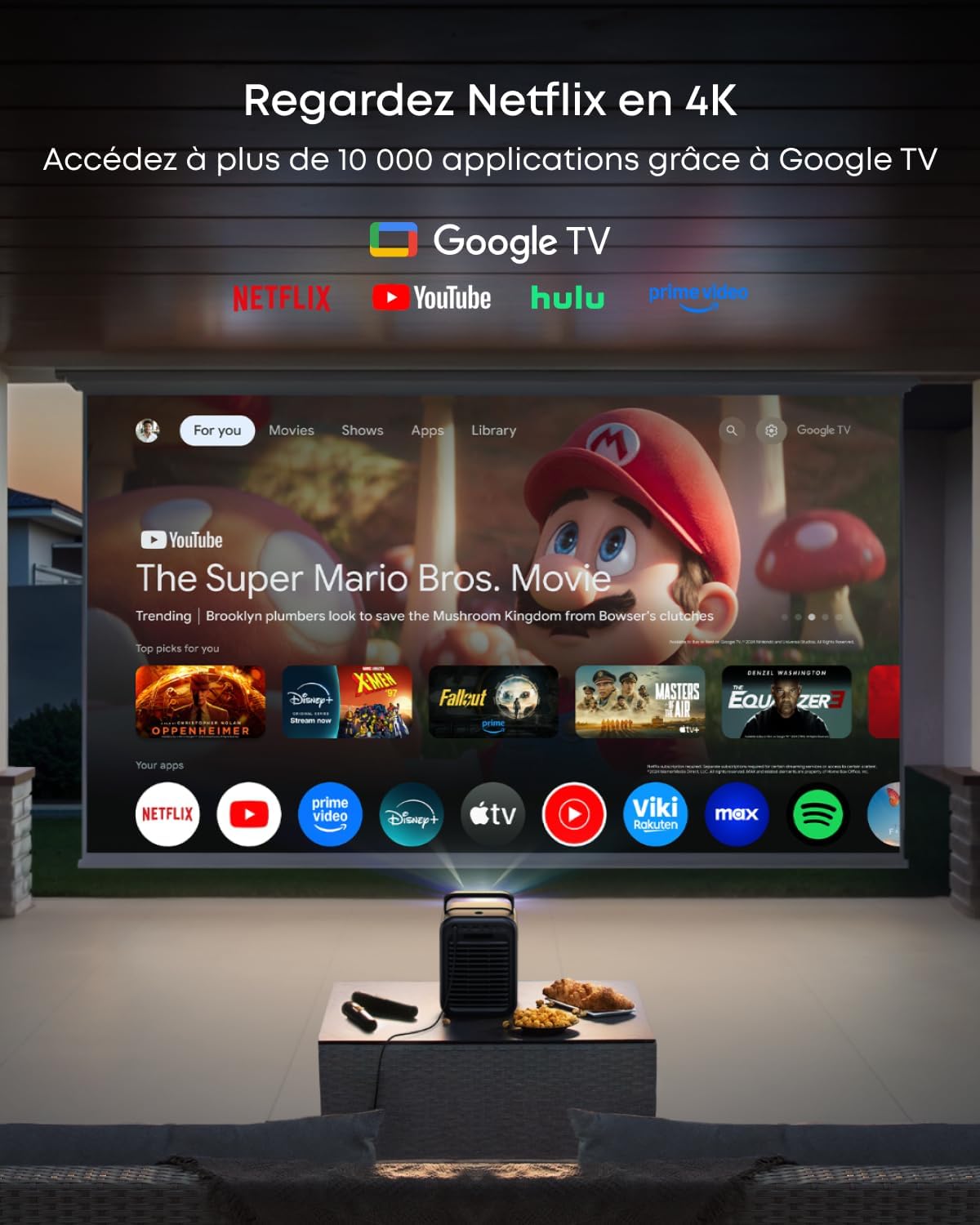 Nebula X1 | Projecteur 4K à triple laser avec micro gimbal