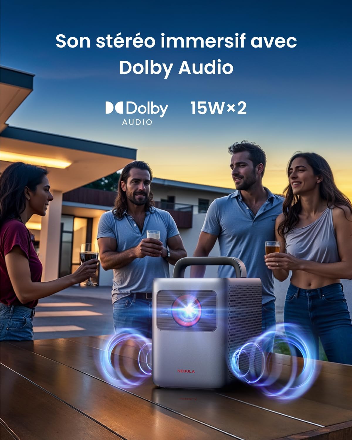 Nebula Cosmos 4K SE | Projecteur Dolby Vision avec Google TV