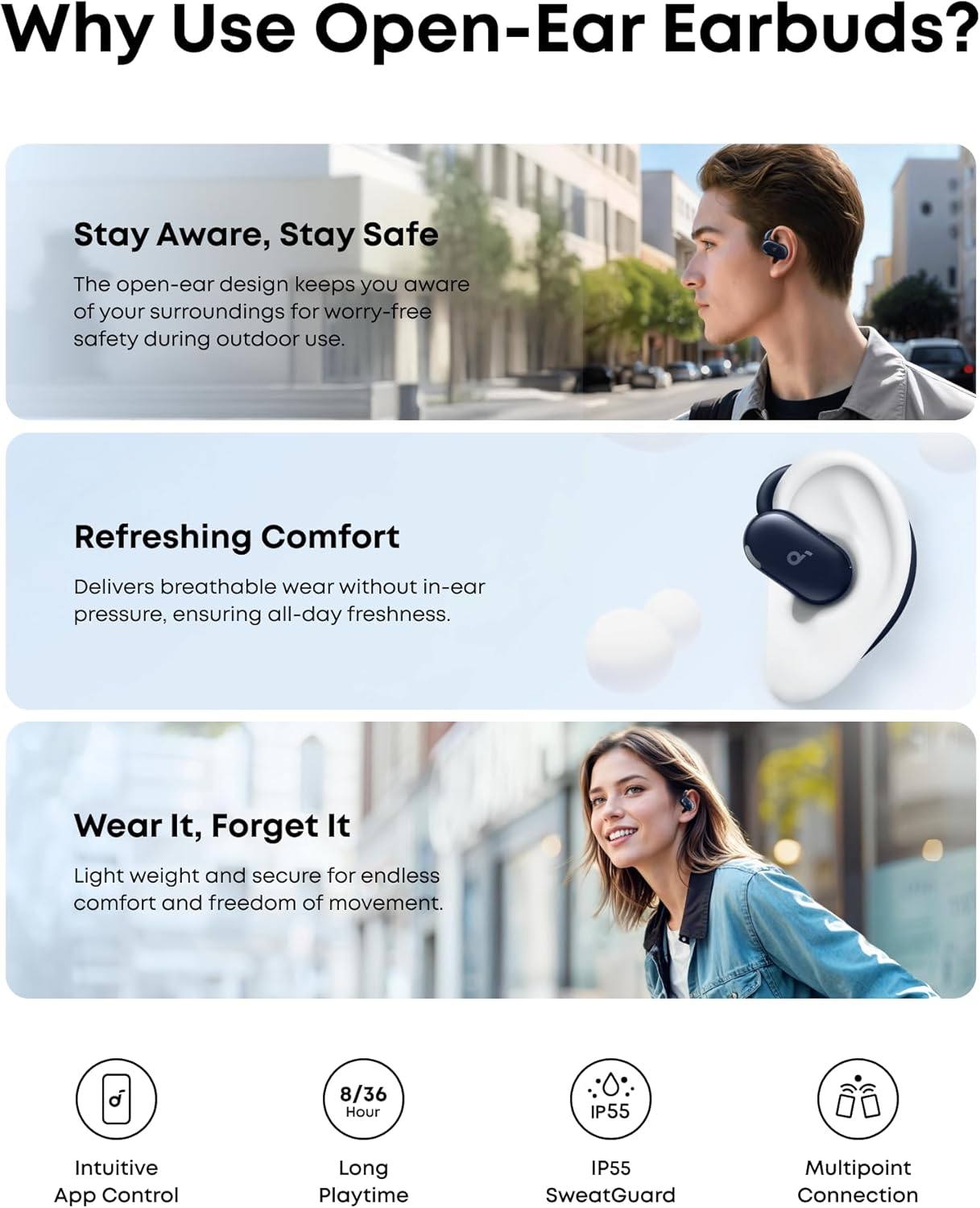 Soundcore V20i | Écouteurs Bluetooth sans Fil Open-Ear