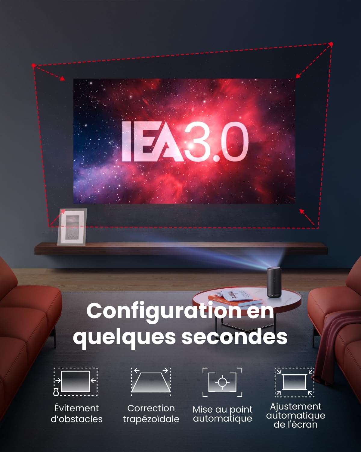 Nebula Capsule 3 (Nouveau) | Mini projecteur Google TV 1080p