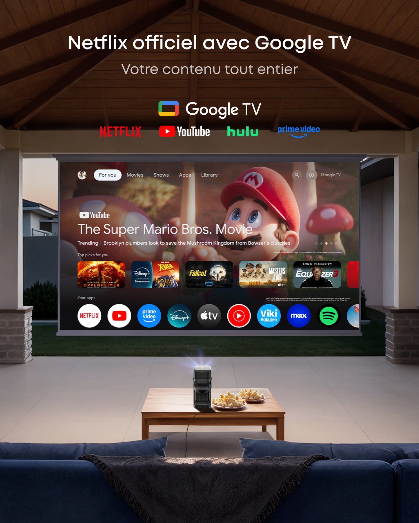 Nebula P1 | Projecteur Portable avec GTV et Enceintes détachables