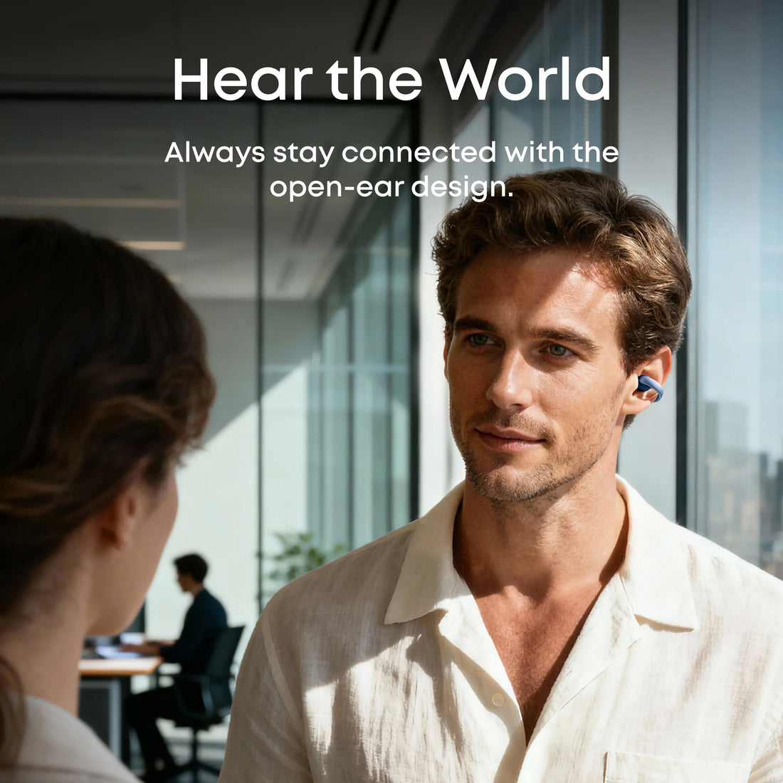 écouteurs soundcore AeroClip à clipser sur l'oreille avec technologie oreille ouverte