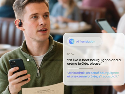 Écouteur traducteur IA