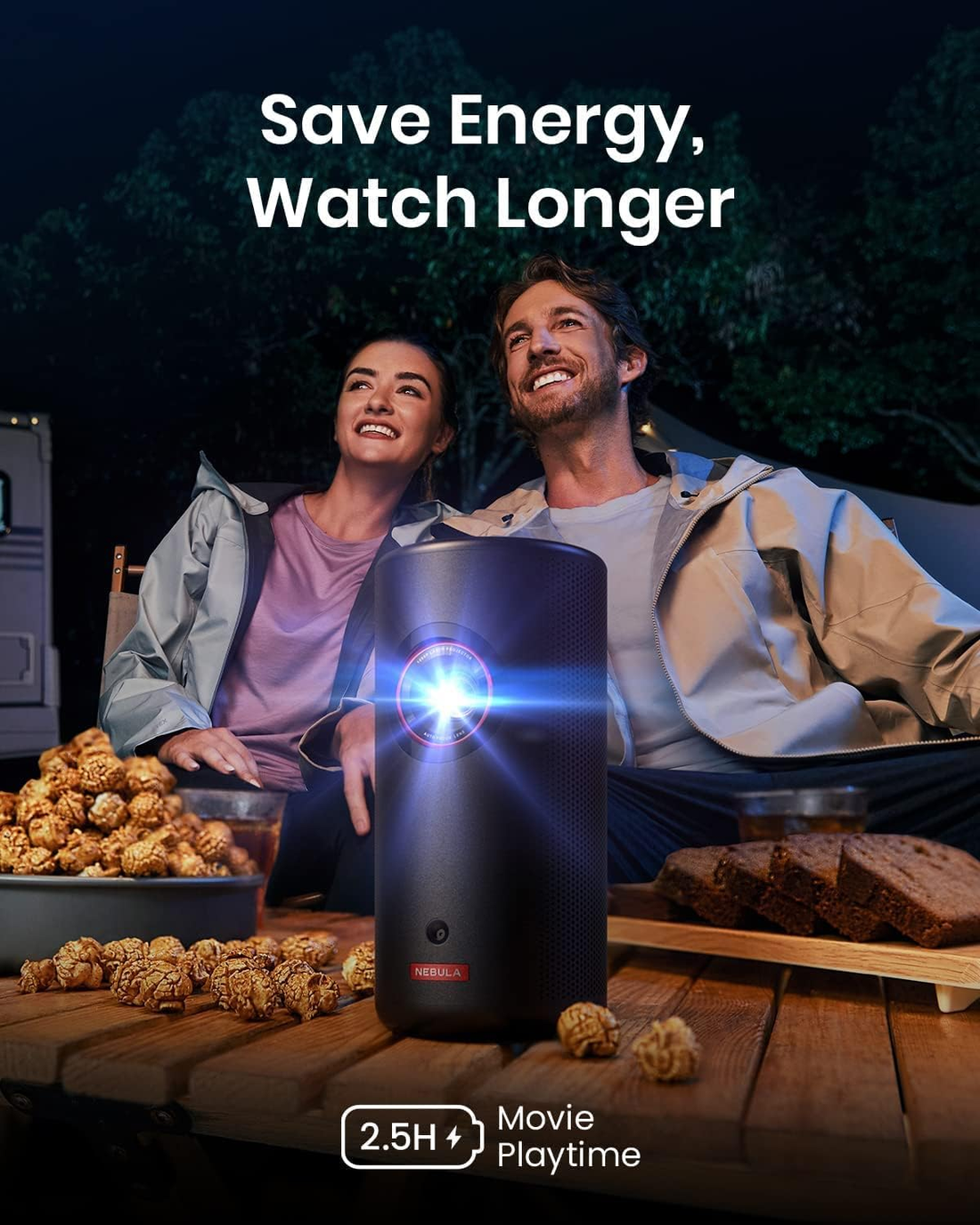 Nebula Capsule 3 Laser Mini projecteur utilise à l'extérieur