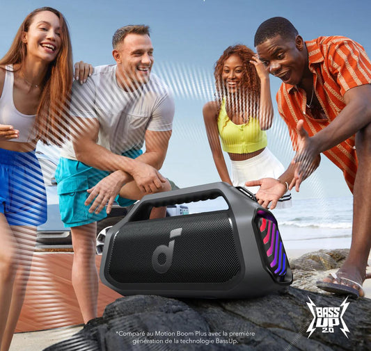 soundcore Boom 2 Plus enceinte bluetooth exterieur est utilsé dans la party