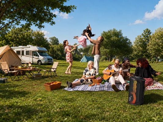 Pique-nique Festif Famille Camping