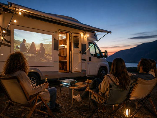 Vidéoprojecteur camping-car