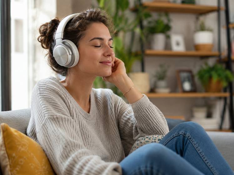Casque audio femme