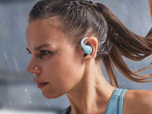 Un casque à conduction osseuse sans fil
