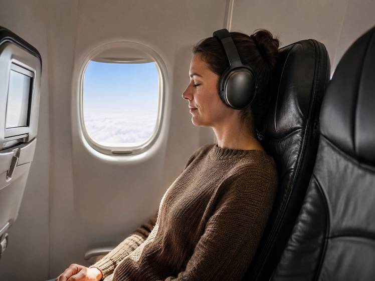 Casque antibruit avion