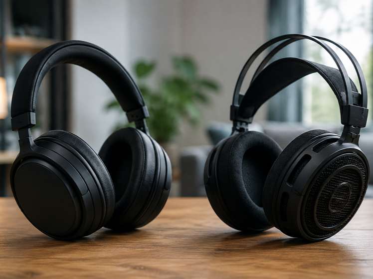 Comparaison entre un casque fermé et un casque ouv