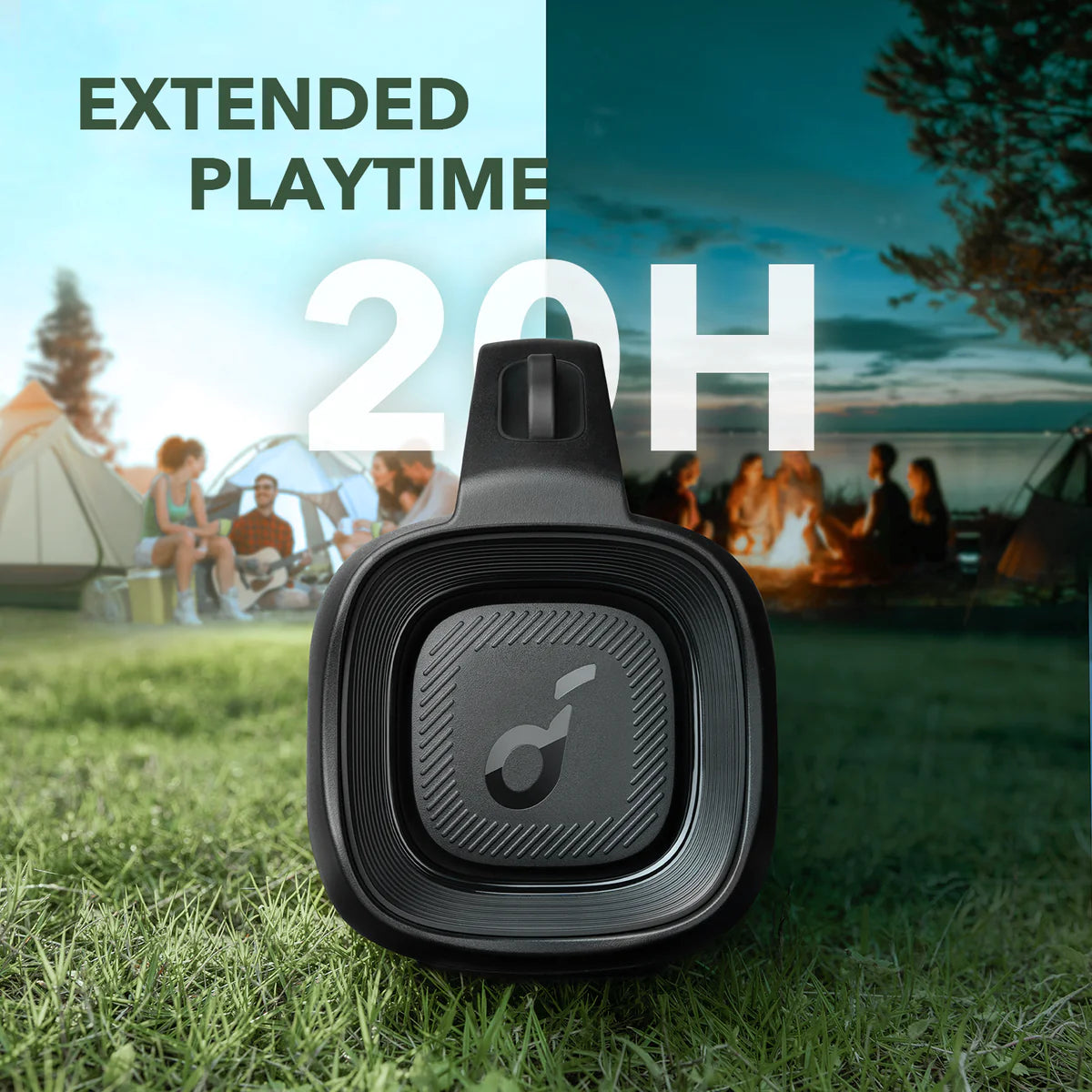 Motion Boom Plus | Enceinte portable extérieure + Chargeur Anker Nano (70 W, 3 ports)