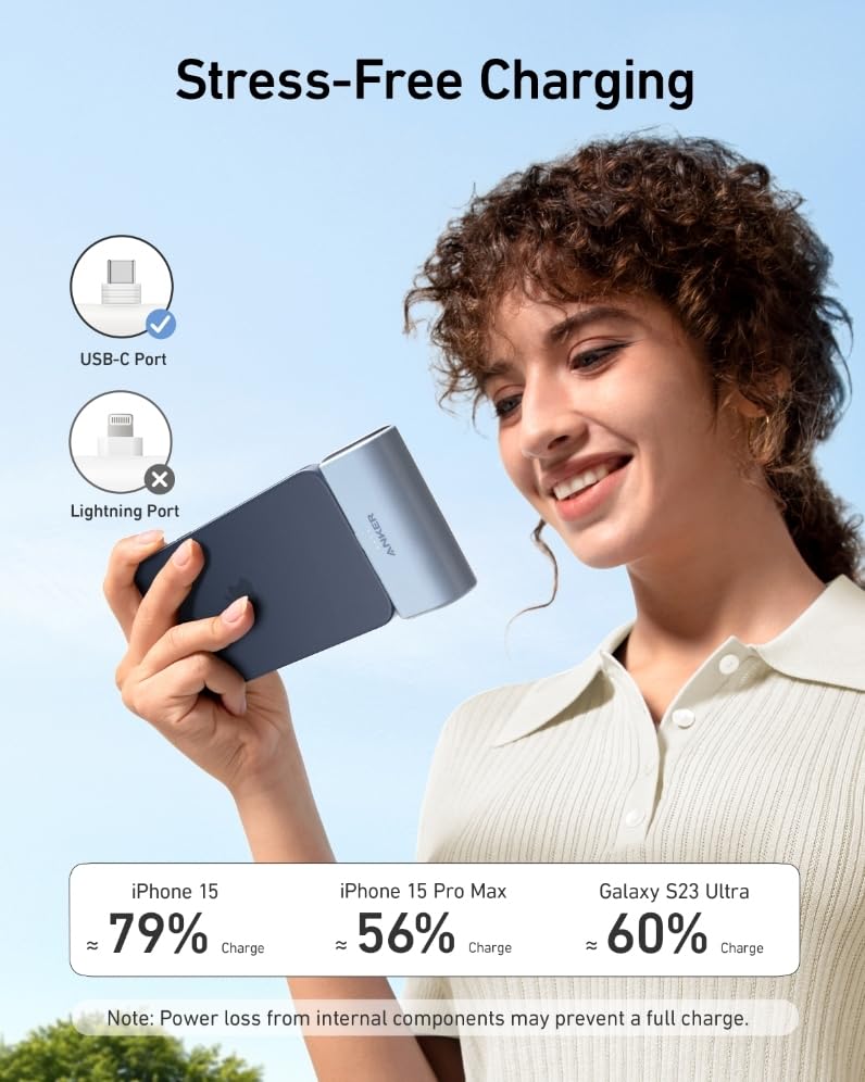 Anker Nano PowerBank (22,5 W, connecteur USB-C intégré)