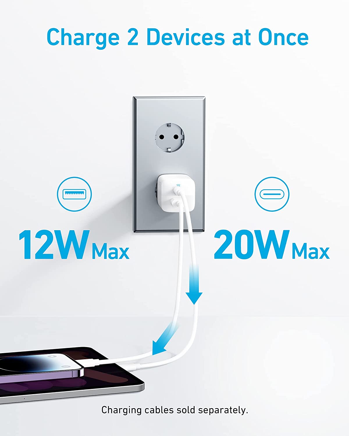 Liberty 4 NC + Anker Chargeur iPhone USB-C 323 (33 W)