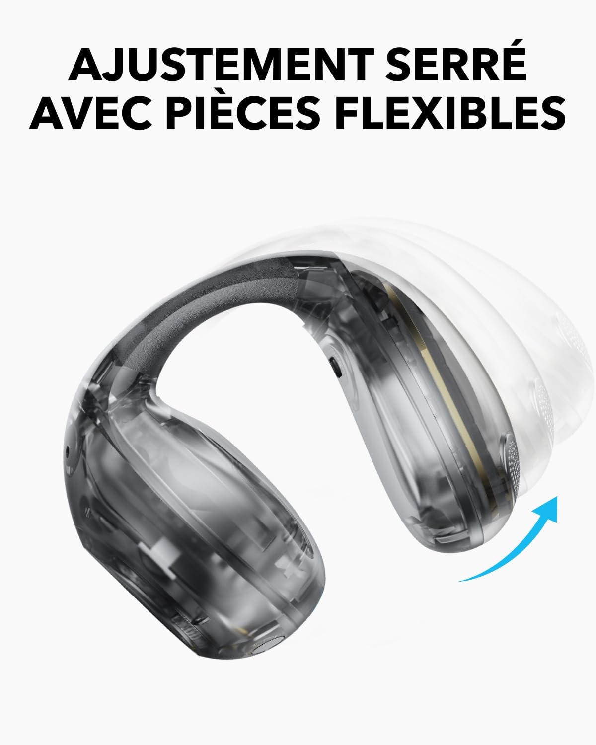 soundcore C40i | Écouteurs clip flexbiles et confortables