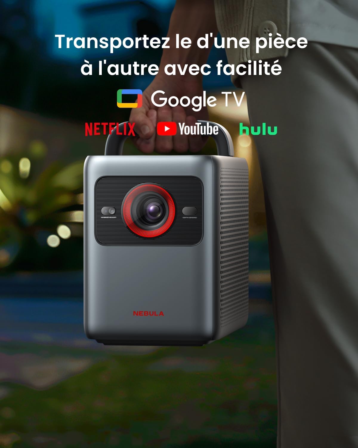 Nebula Cosmos 4K SE | Projecteur Dolby Vision avec Google TV