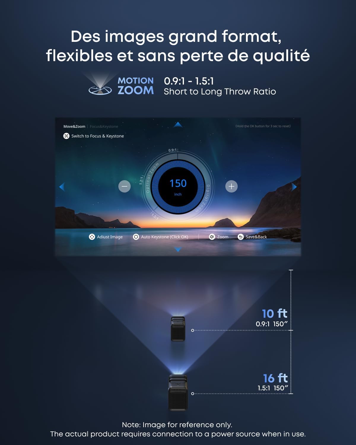 Nebula X1 | Projecteur 4K à triple laser avec micro gimbal