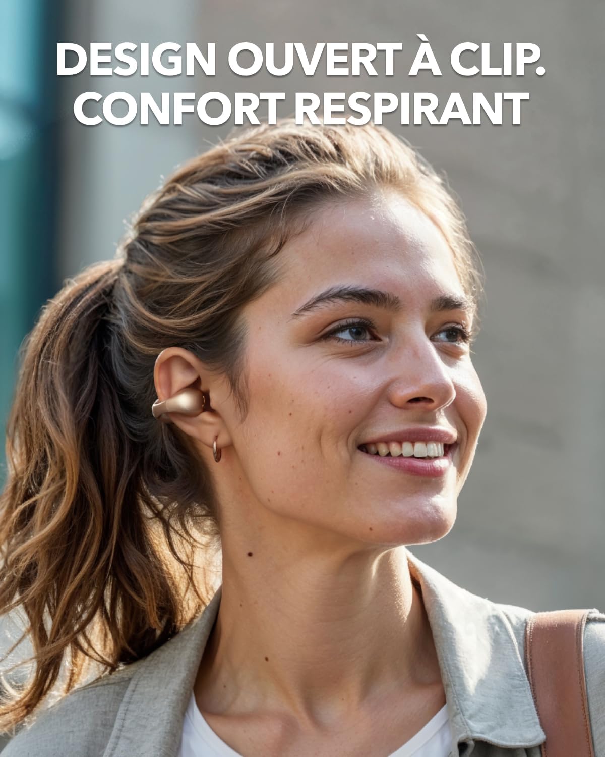 soundcore C40i | Écouteurs clip flexbiles et confortables