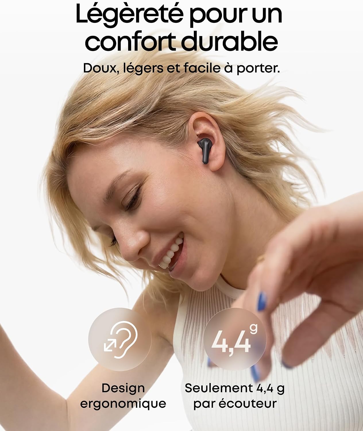 Soundcore Anker P42i | écouteurs Bluetooth sans Fil avec ANC adaptative