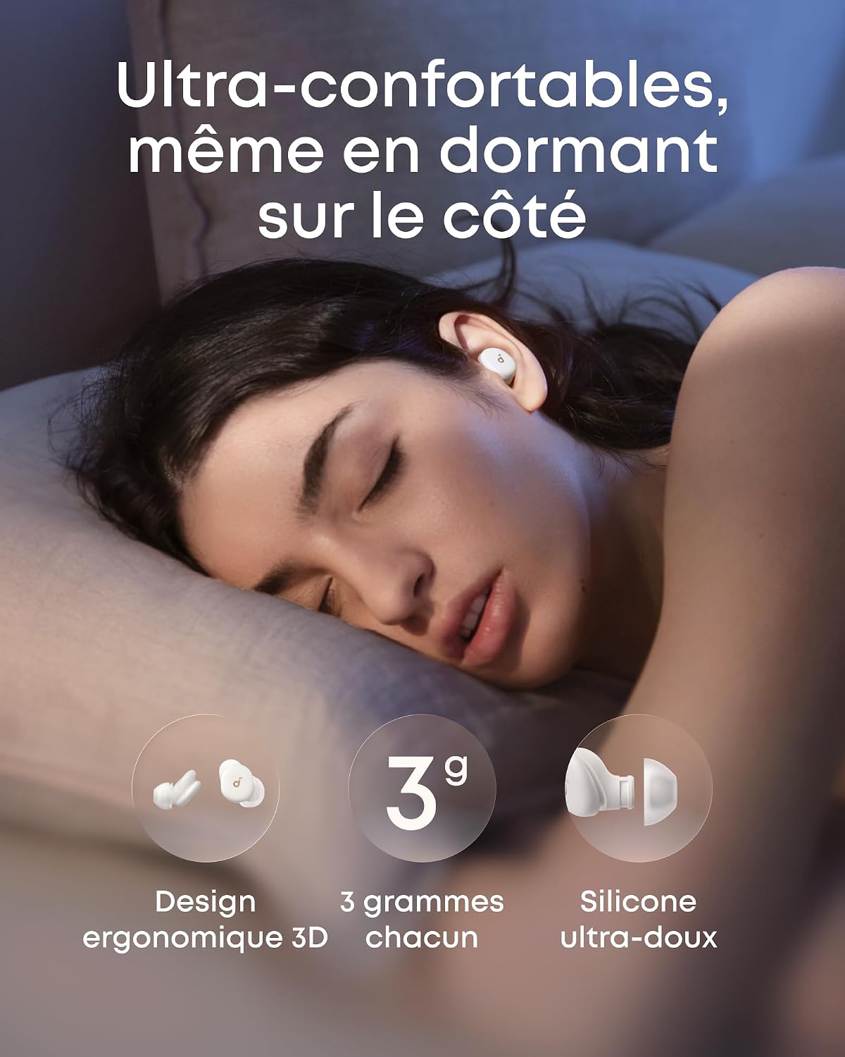 soundcore Sleep A30 | Les tout premiers écouteurs de sommeil Smart ANC