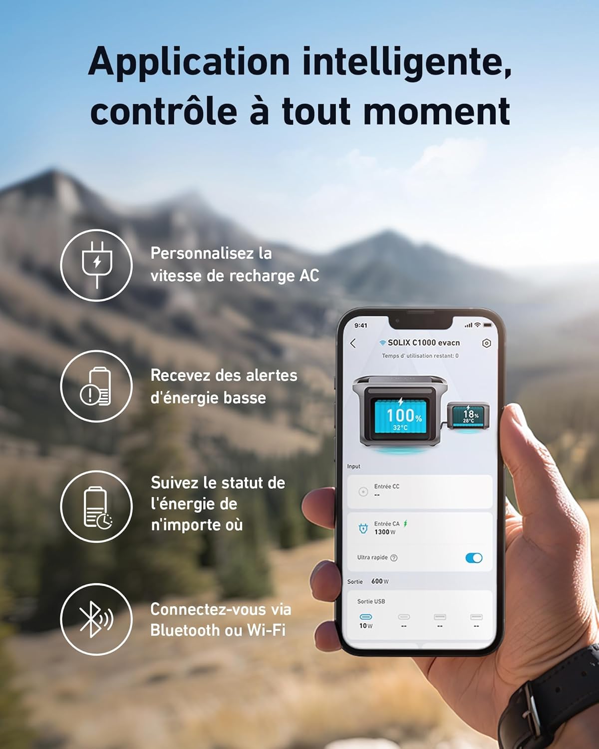 Anker SOLIX C1000 station électrique portable