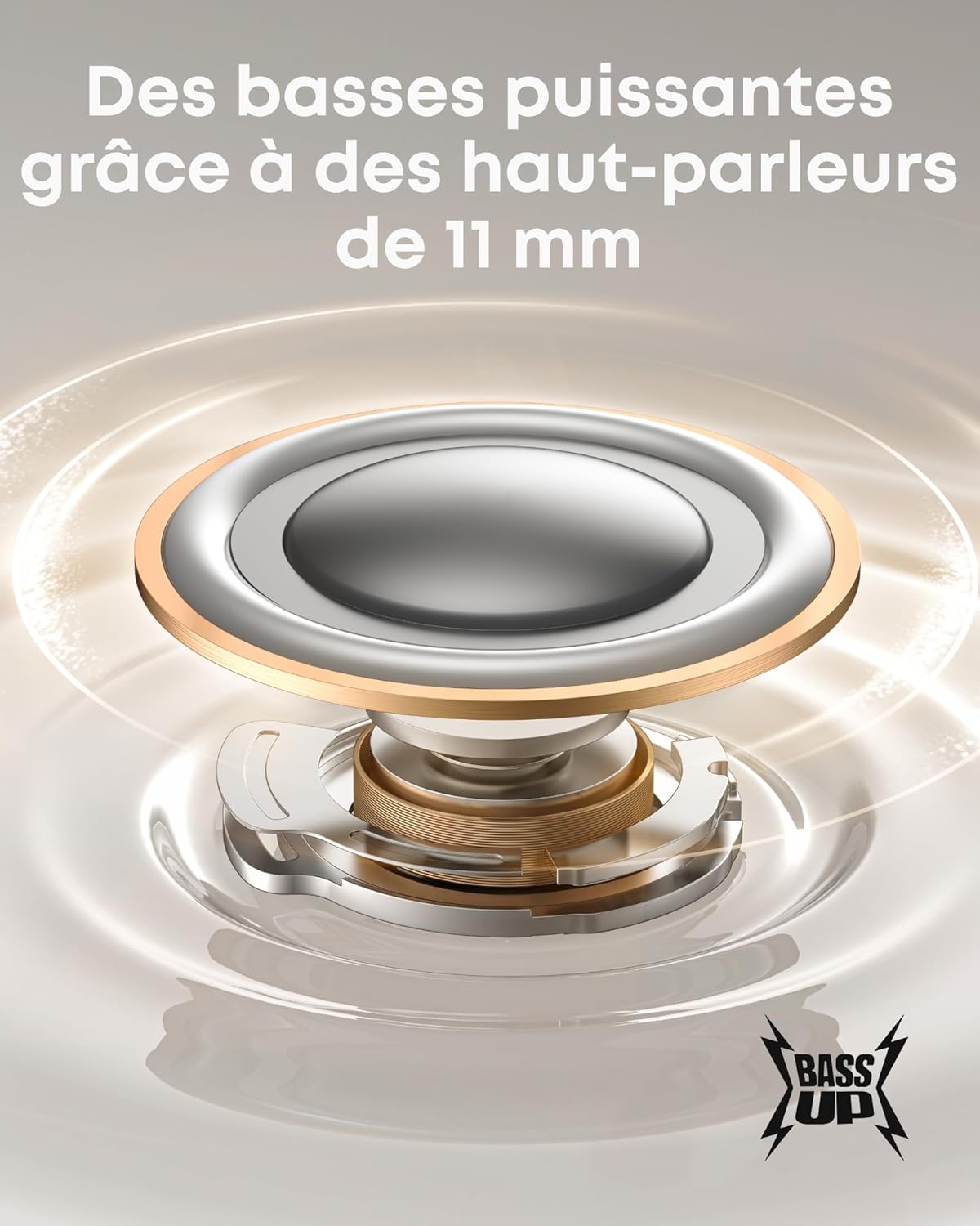 P41i | Écouteurs à Réduction de Bruit Adaptative avec Chargeur de Téléphone