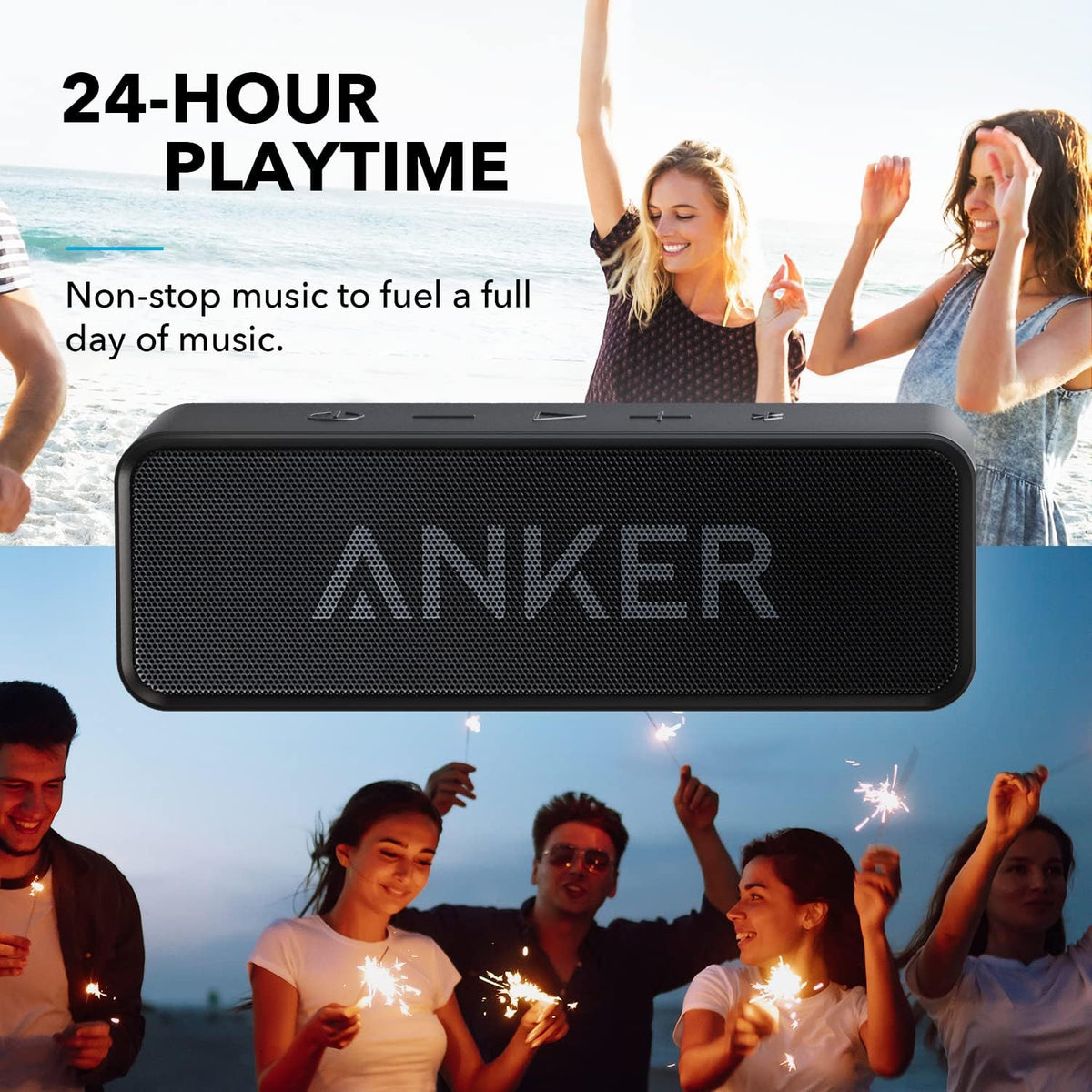 Soundcore par Anker Enceinte Bluetooth Portable stéréo avec Batterie