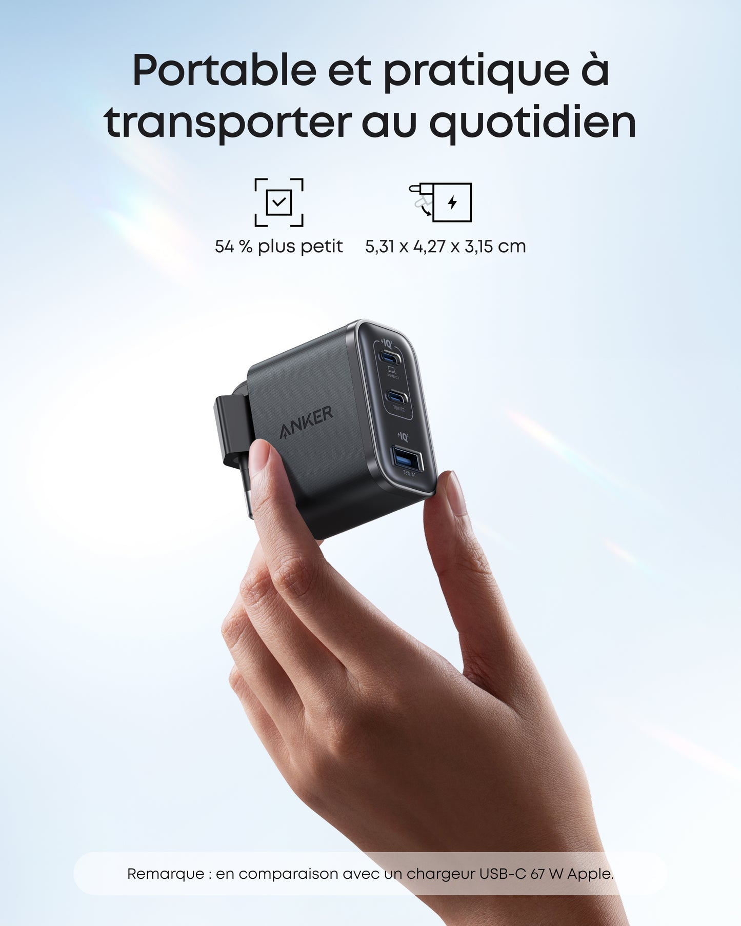 Motion Boom Plus | Enceinte portable extérieure + Chargeur Anker Nano (70 W, 3 ports)