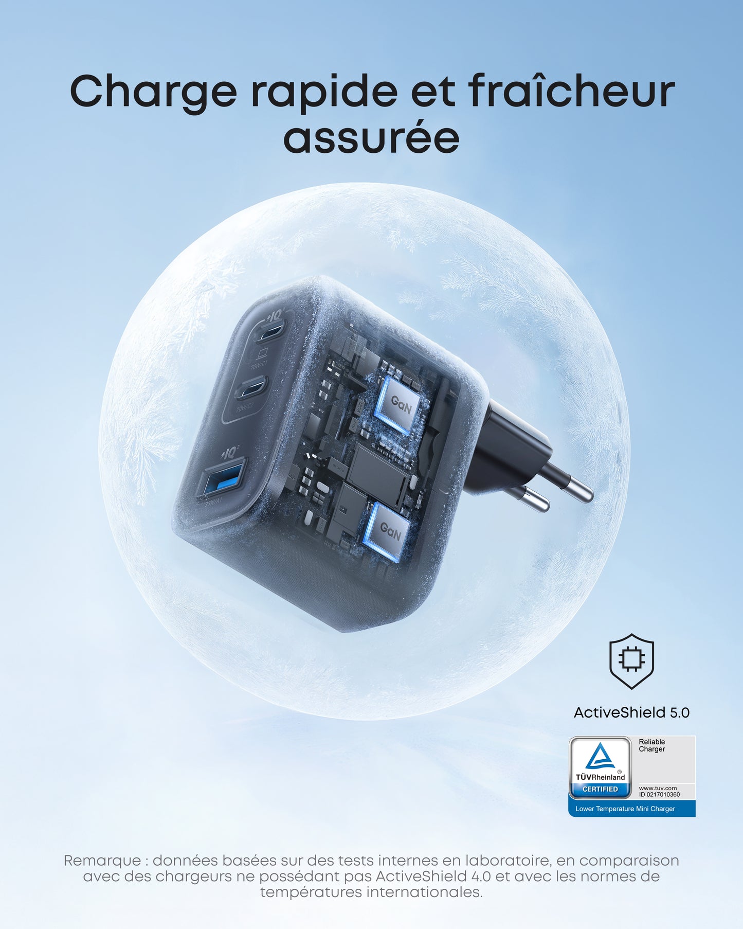 Motion Boom Plus | Enceinte portable extérieure + Chargeur Anker Nano (70 W, 3 ports)
