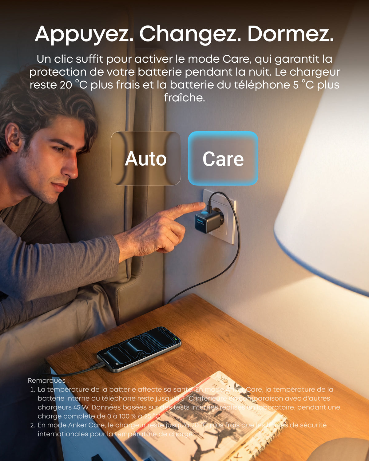 Chargeur Anker Nano (45 W, écran intelligent)