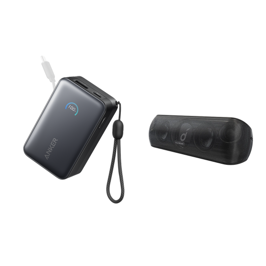 Batterie externe Anker Nano (10K, 45 W) + Motion + | Enceinte Bluetooth puissante