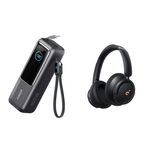 Q30 | Casque Bluetooth à réduction de bruit + PowerBank Anker (25K, 165 W)