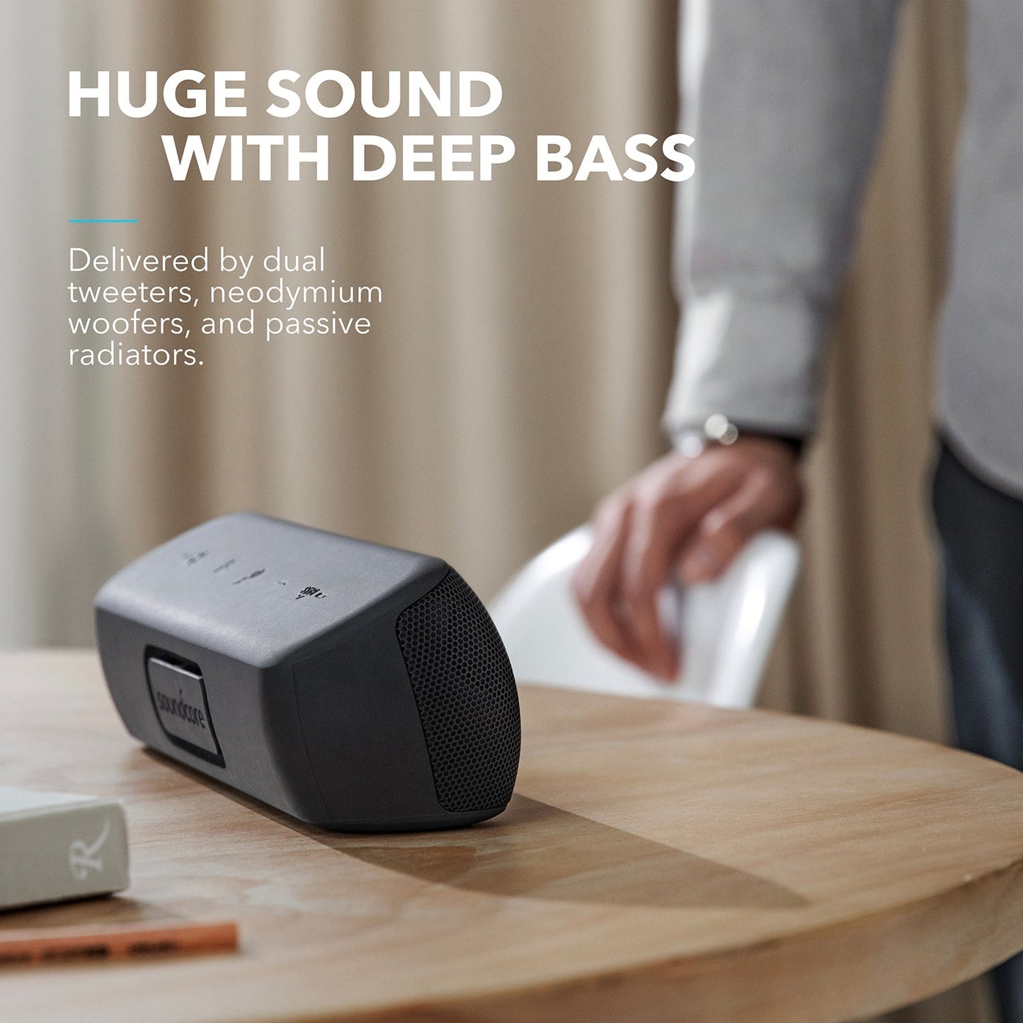 Batterie externe Anker Nano (10K, 45 W) + Motion + | Enceinte Bluetooth puissante