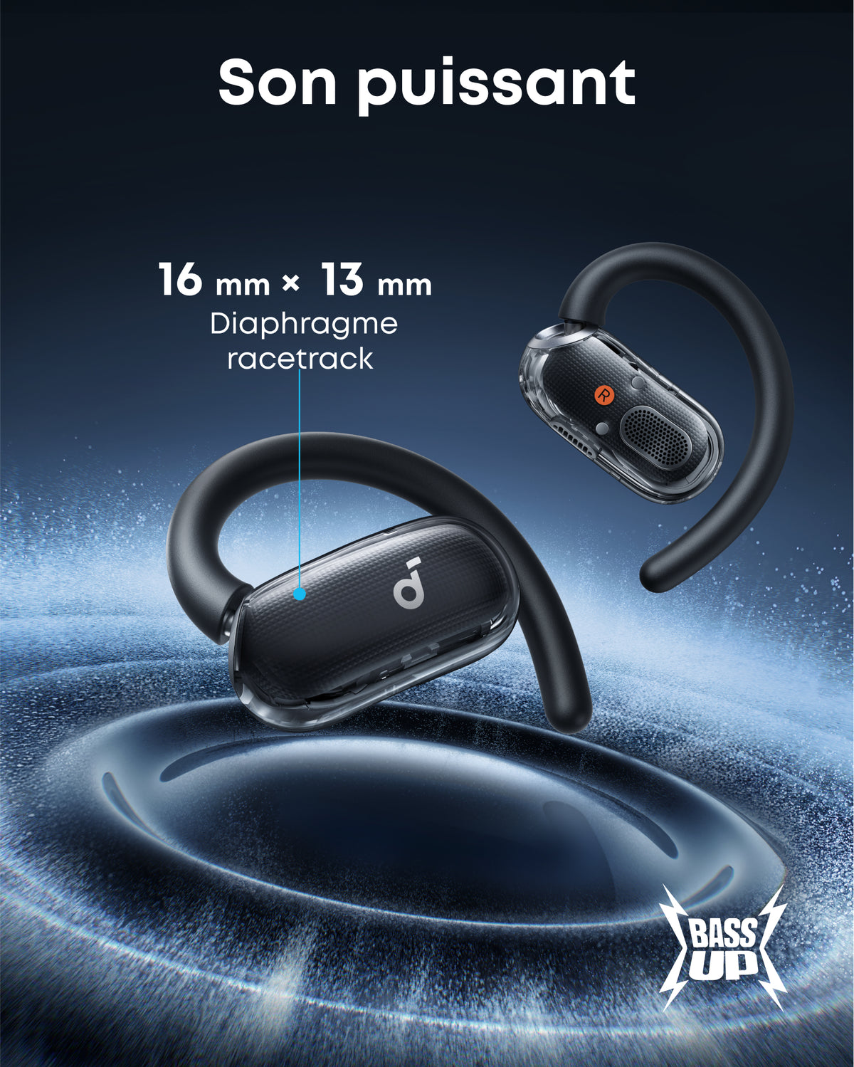 V40i | écouteurs Oreilles Libres à Conduction osseuse