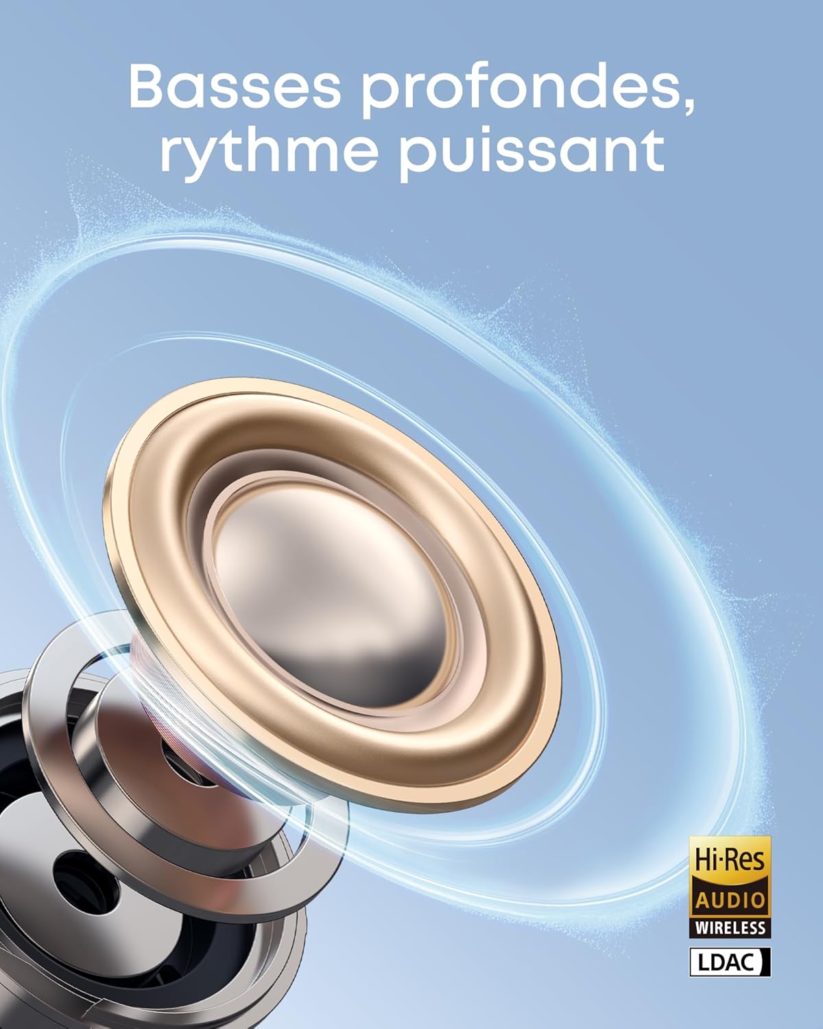 soundcore C50i | Écouteurs clip flexbiles et confortables