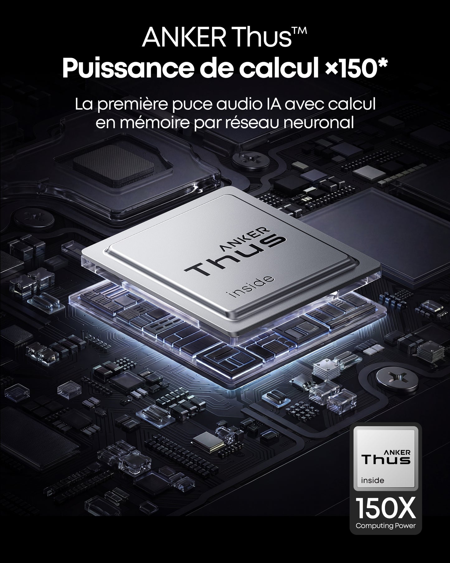 Liberty 5 Pro | écouteurs réduction de bruit, puce lA Thus™, ANC adaptative 360°