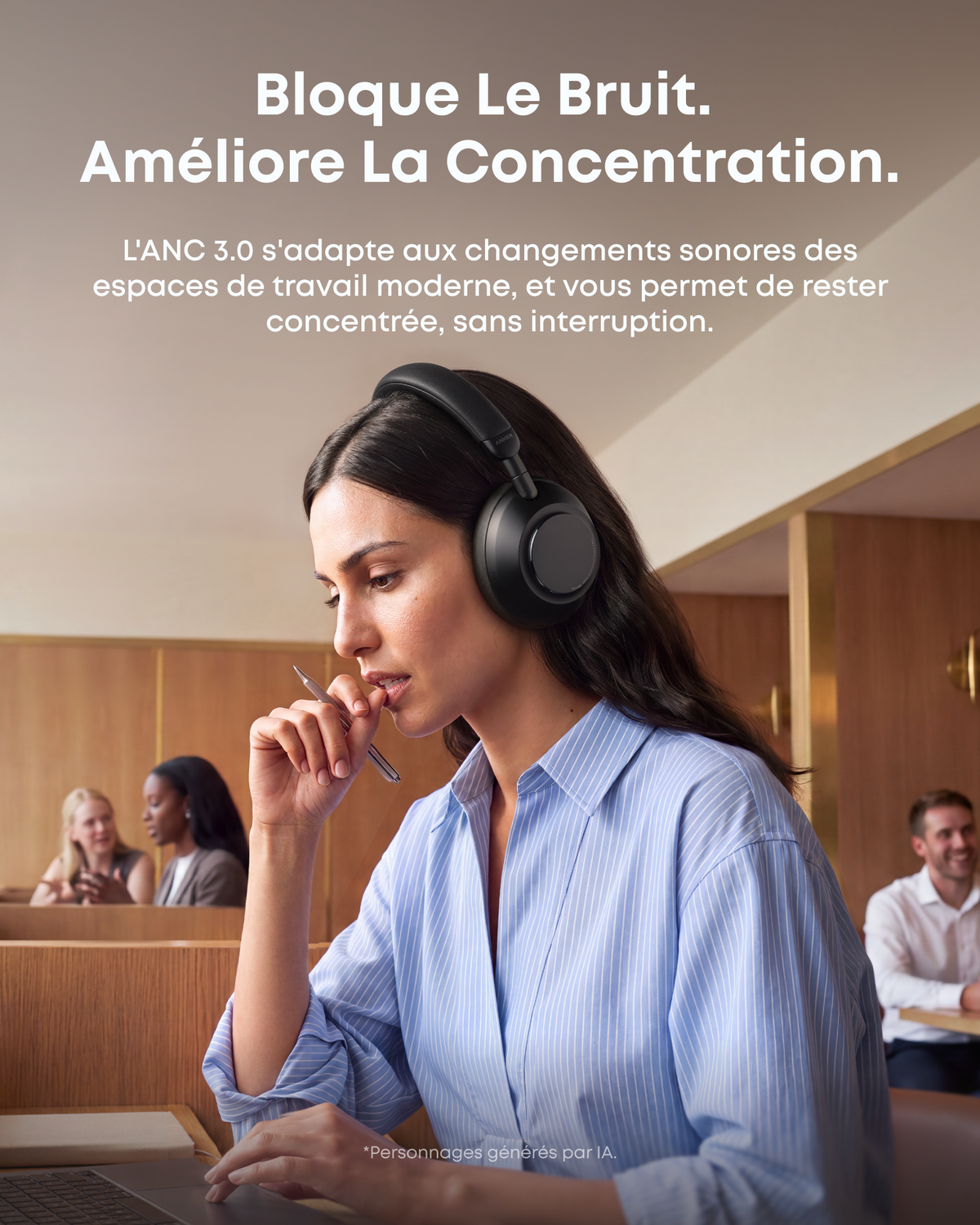 Anker soundcore Space 2 Pro, casque circum-auriculaires, son cristallin