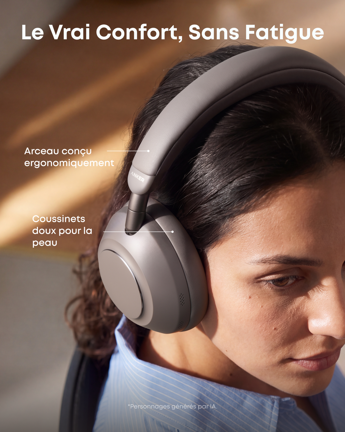 Anker soundcore Space 2 Pro, casque circum-auriculaires, son cristallin
