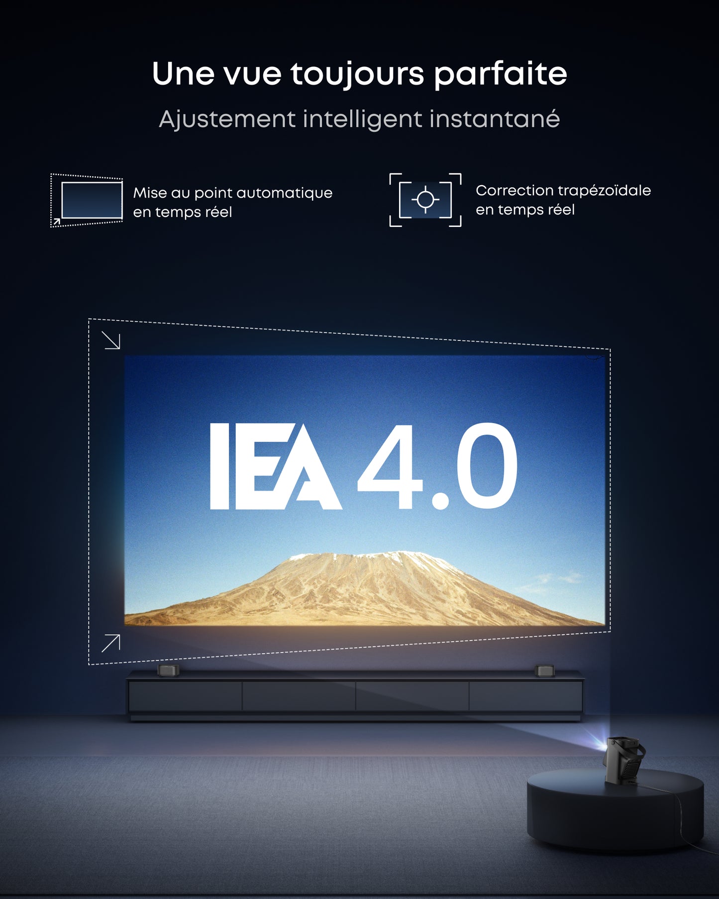 Nebula P1 | Projecteur Portable avec GTV et Enceintes détachables