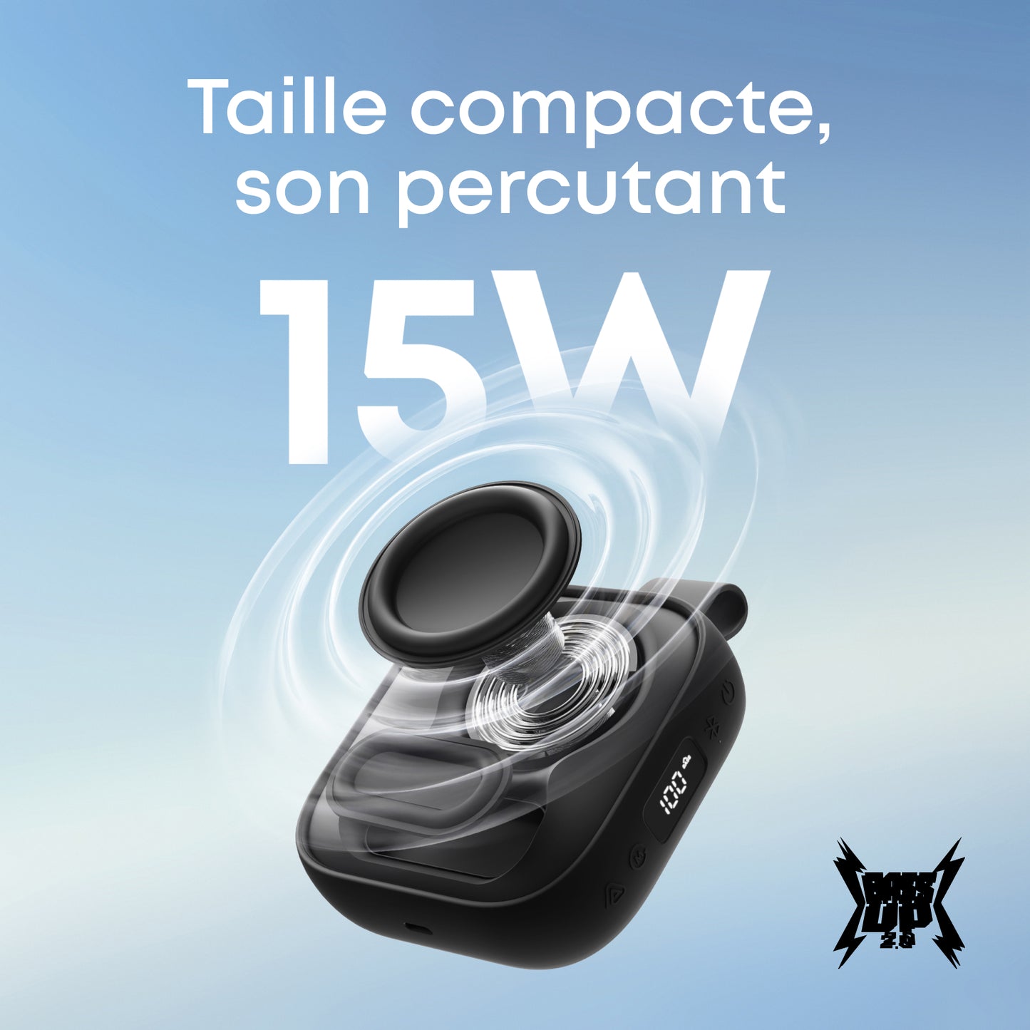 Boom Go 3i | enceinte portable, son percutant 15 W