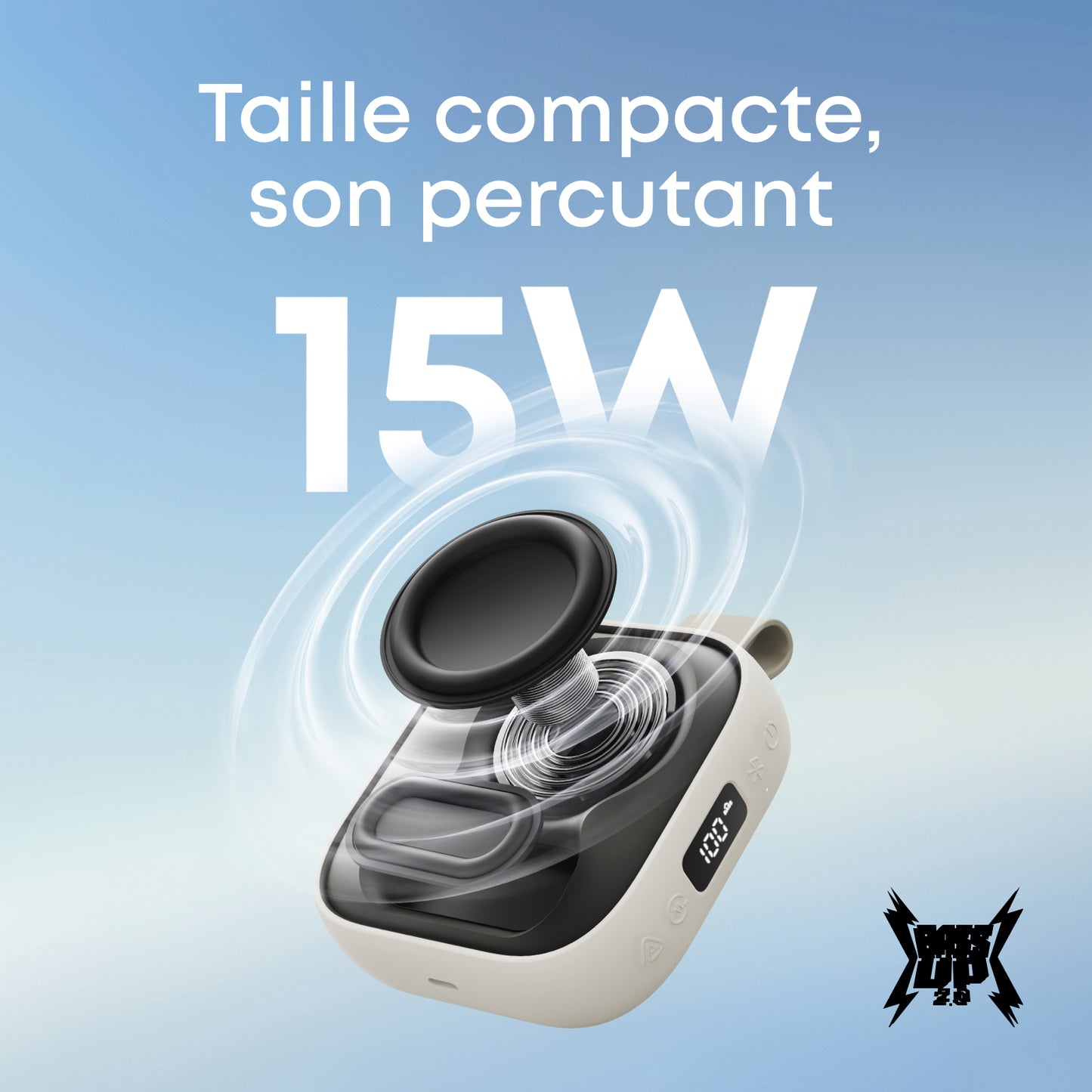 Boom Go 3i | enceinte portable, son percutant 15 W