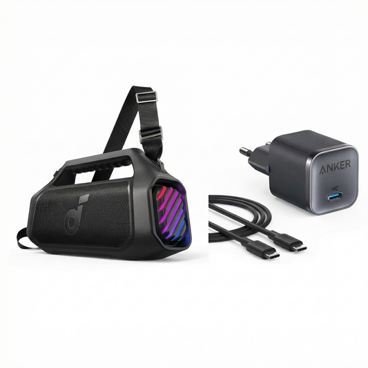 Boom 2 Plus + Chargeur Anker Nano (45 W) avec câble USB-C