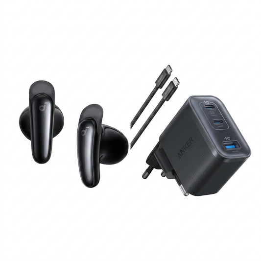 Liberty Buds + Chargeur Anker Nano (70 W, 3 ports) avec câble USB-C