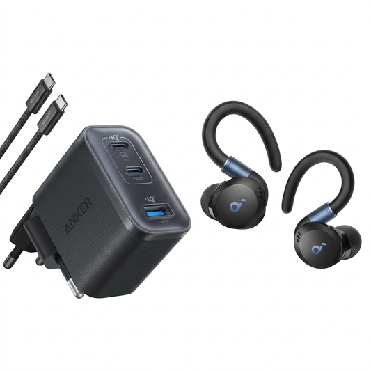 Sport X20 + Chargeur Anker Nano (70 W, 3 ports) avec câble USB-C